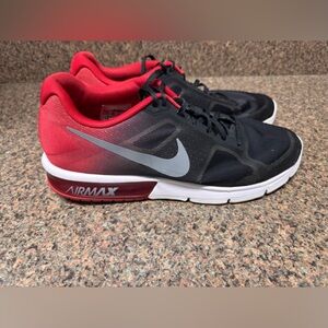 Black and Red Athletic Shoes